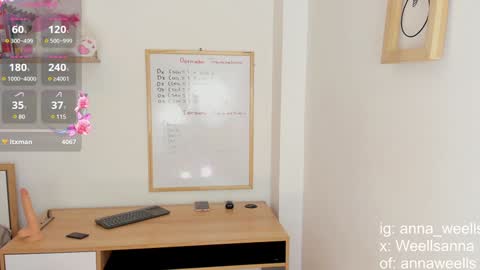  Anna Weells  online show from January 2025 12:01:01 AM