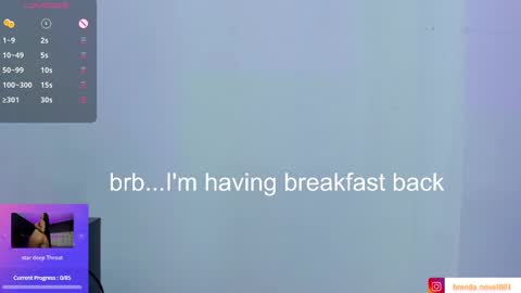 Snapshot of brenda_nova18 chatting on February 2025 02:21:01 PM Brenda online show from February 2025 02:21:01 PM