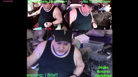 Drake D Vamp aka Drake DarkRose online show from January 2025 12:38:01 AM