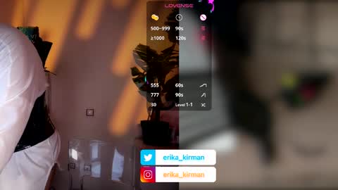 Erika      online show from March 2026 10:26:01 AM