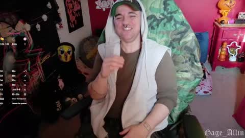 Snapshot of gage_allin chatting on October 2025 08:22:02 PM Gage Allin AKA Alpha Pussy online show from October 2025 08:22:02 PM