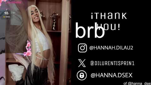 Snapshot of hanna_dilu chatting on April 2026 05:30:01 PM hannah dilau online show from April 2026 05:30:01 PM