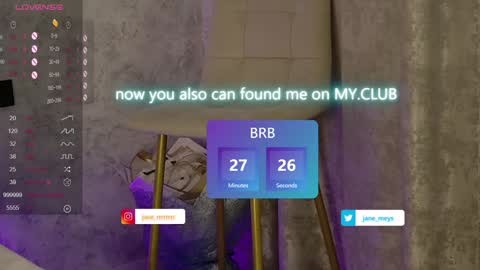 your kitty JANE roawww online show from January 2025 11:17:01 AM