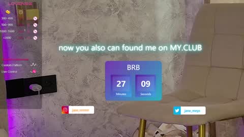 your kitty JANE roawww online show from January 2025 11:11:01 AM