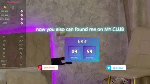 your kitty JANE roawww online show from February 2025 11:22:01 AM