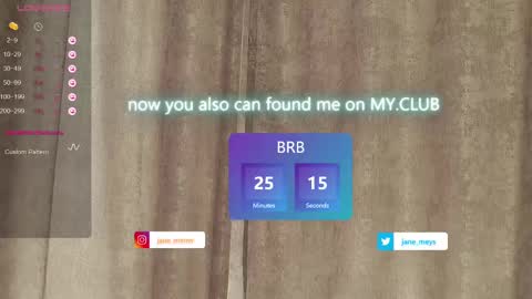 your kitty JANE roawww online show from March 2025 11:18:01 AM