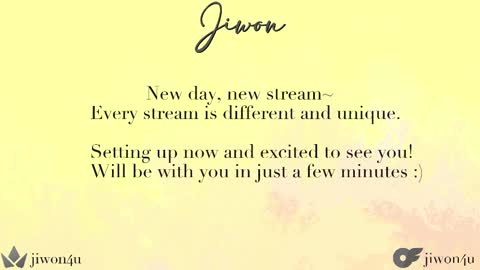 Jiwon online show from February 2025 12:40:01 PM