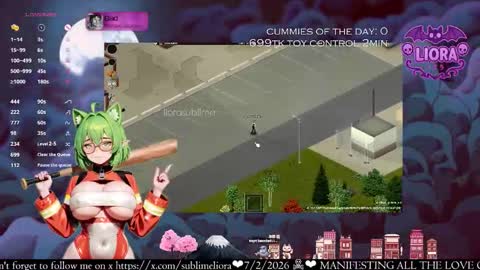 Snapshot of liorasublime chatting on February 2026 01:42:02 AM im Liora uwu online show from February 2026 01:42:02 AM