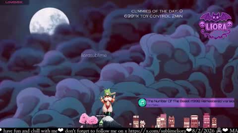 Snapshot of liorasublime chatting on February 2026 01:47:01 PM im Liora uwu online show from February 2026 01:47:01 PM