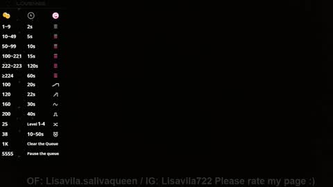 Lisa online show from October 2025 07:05:01 PM