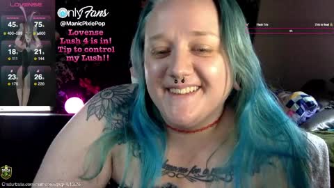 ManicPixiePop online show from April 2026 06:34:01 PM