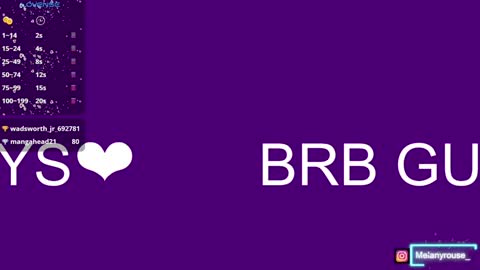 melanyrouse1 online show from January 2025 03:58:02 AM