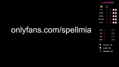 Mia  instagram miasspell online show from December 2024 12:41:02 AM