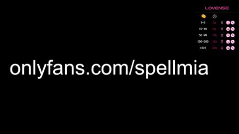 Mia  instagram miasspell online show from January 2025 10:39:01 PM