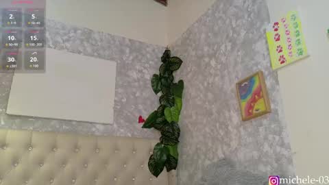 Snapshot of michele_rooss00 chatting on April 2026 12:35:02 AM melannie follow my new page online show from April 2026 12:35:02 AM