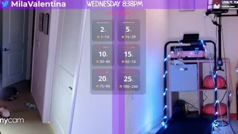 Snapshot of milavalentinax chatting on February 2025 01:38:01 AM Mila Valentina online show from February 2025 01:38:01 AM