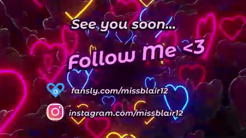 Snapshot of missblair12 chatting on July 2026 03:21:02 PM MissBlair online show from July 2026 03:21:02 PM