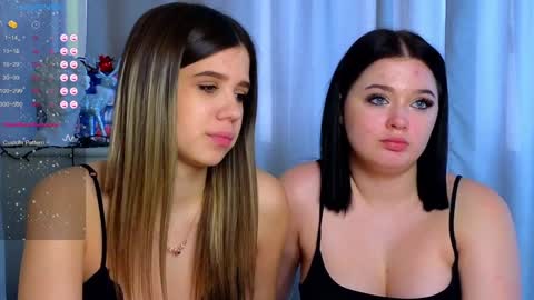 Snapshot of phyllisheart chatting on February 2025 11:49:02 AM Lora black and Lili blonde welcome you here online show from February 2025 11:49:02 AM