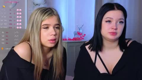 Snapshot of phyllisheart chatting on February 2025 08:49:02 AM Lora black and Lili blonde welcome you here online show from February 2025 08:49:02 AM