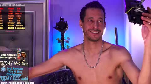 Snapshot of prosbate chatting on November 2025 01:44:02 AM Andy Conda ITS A BRO CHRISTMAS PARTY FRIDAY DECEMBER 13TH 9pm est - LATE Mark Your Calendar online show from November 2025 01:44:02 AM