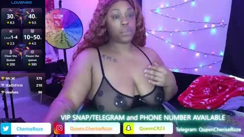 Queen Cherise Roze online show from December 2024 06:05:01 PM