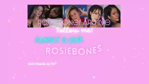 Rosie Bones online show from February 2025 07:58:02 PM