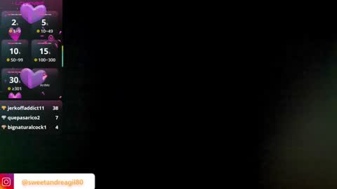 Snapshot of sweetandreagil chatting on August 2026 07:12:02 PM Andrea Cheryl GiLandreagil80 In Instagram online show from August 2026 07:12:02 PM