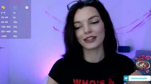 Snapshot of veronicasmythx chatting on February 2026 02:19:02 AM Goddess Veronica 3 online show from February 2026 02:19:02 AM