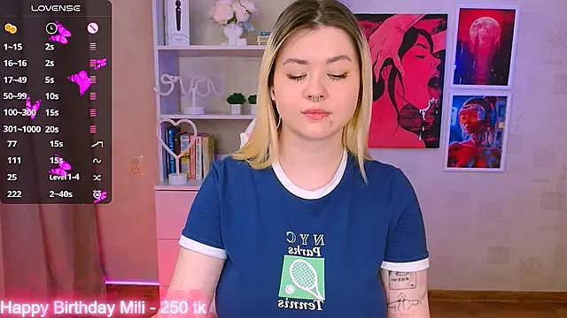 cutie mili online show from January 2025 02:02:02 PM