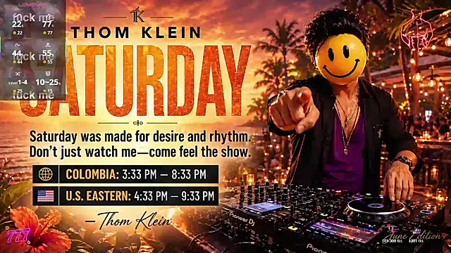 Snapshot of thomklein chatting on July 2026 05:43:02 PM thomklein online show from July 2026 05:43:02 PM