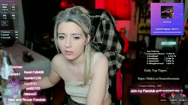 Lisaonthemoon online show from February 2025 09:58:02 PM