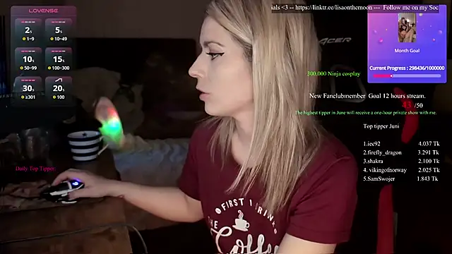 Lisaonthemoon online show from June 2026 02:18:02 PM