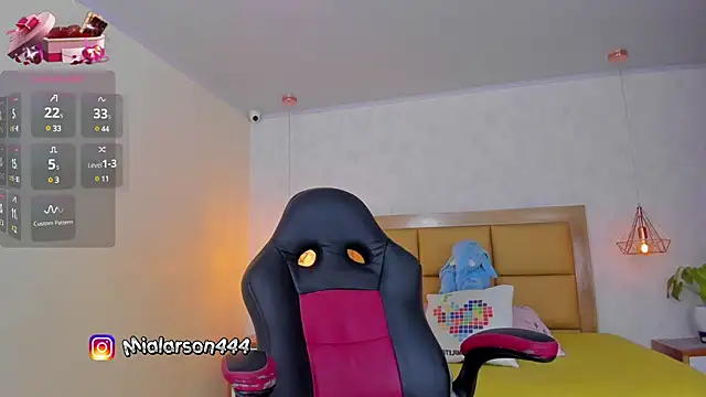 Snapshot of LARSONMIA chatting on February 2025 12:22:01 PM LARSONMIA online show from February 2025 12:22:01 PM