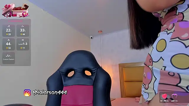 Snapshot of LARSONMIA chatting on February 2025 12:08:01 PM LARSONMIA online show from February 2025 12:08:01 PM