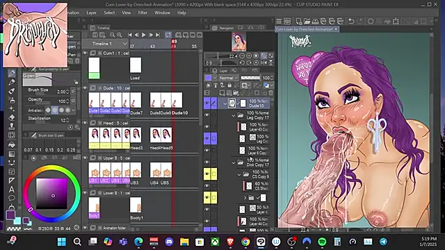 DrenchedArt online show from January 2025 01:21:02 AM