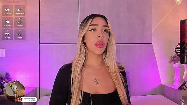 Addison baker online show from January 2025 07:53:01 PM