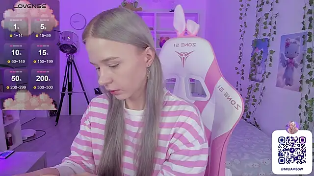 Milia Parker online show from December 2024 01:23:01 AM