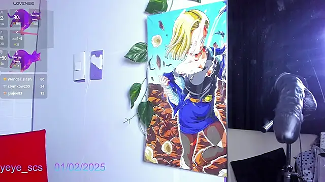 Snapshot of Yeye_scs chatting on February 2025 03:18:01 PM Yeye scs online show from February 2025 03:18:01 PM