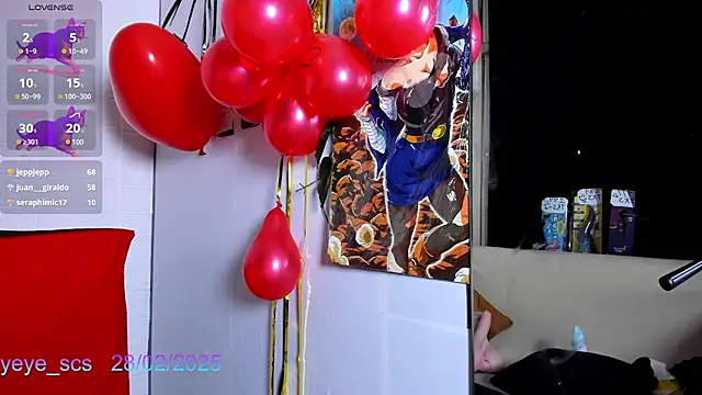 Snapshot of Yeye_scs chatting on February 2025 03:26:01 PM Yeye scs online show from February 2025 03:26:01 PM