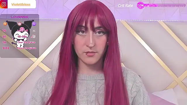 Snapshot of Violettbloss chatting on January 2025 10:25:02 PM Violettbloss online show from January 2025 10:25:02 PM