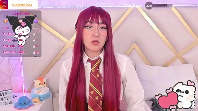 Snapshot of Violettbloss chatting on January 2025 12:30:01 AM Violettbloss online show from January 2025 12:30:01 AM