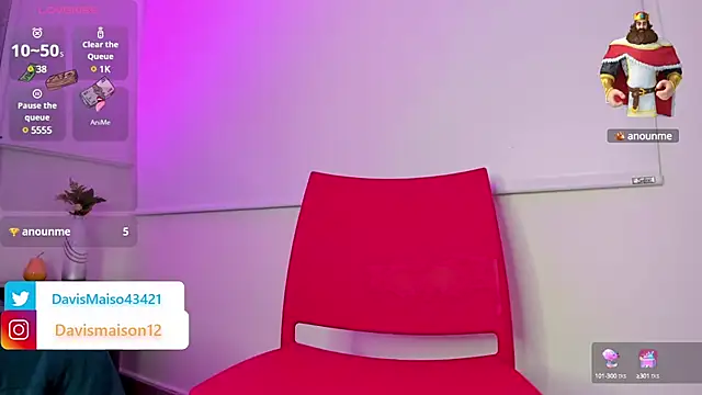 Snapshot of Maisondavis_ chatting on March 2025 12:42:01 AM Maisondavis online show from March 2025 12:42:01 AM