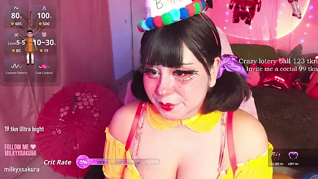 Snapshot of MilkyXSakura chatting on February 2026 01:20:02 AM MilkyXSakura online show from February 2026 01:20:02 AM