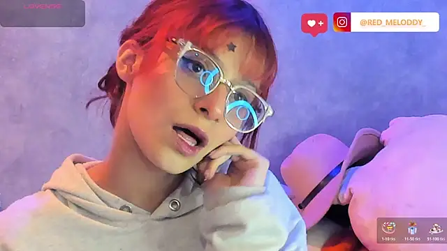 Snapshot of RedMeloddy chatting on February 2026 11:34:02 PM RedMeloddy online show from February 2026 11:34:02 PM