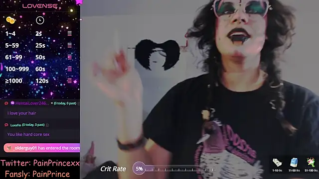 pain princee online show from January 2025 11:51:01 PM