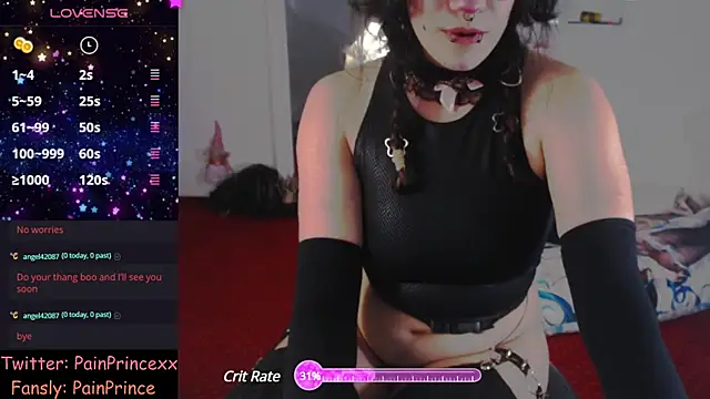 pain princee online show from January 2025 05:44:02 PM