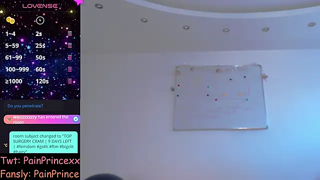 pain princee online show from March 2025 02:18:02 PM