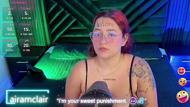 airamclair online show from November 2025 10:21:01 PM