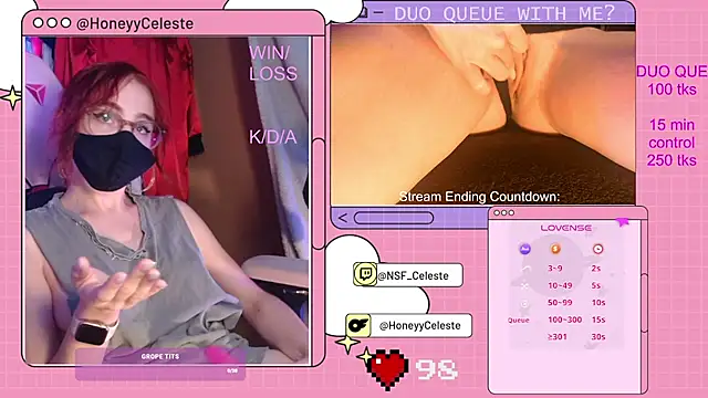 HoneyyCeleste online show from September 2025 09:40:02 PM