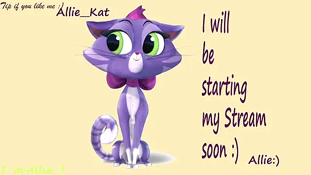 Snapshot of Allie_Kat chatting on July 2026 02:34:02 PM Allie Kat online show from July 2026 02:34:02 PM